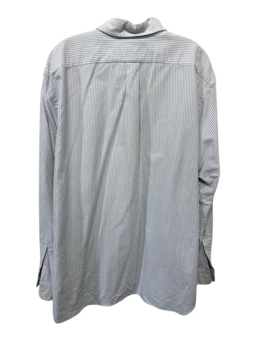 Ralph Lauren Size XL Blue & White Cotton Striped Button Up Long Sleeve Shirt Blue & White / XL