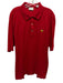 Master Size XL Red Cotton Solid Polo Men's Short Sleeve Red / XL