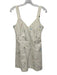 Parker Size 2 White & Multi Cotton Floral Sleeveless Open Back Tie Back Dress White & Multi / 2