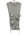 Alexander Wang.T Size Est S Gray Missing Fabric Tag Heathered Cap Sleeve Dress Gray / Est S