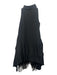 #VDR Viadellerose Size M Black Sleeveless Mock Neck Midi Lined Pockets Dress Black / M