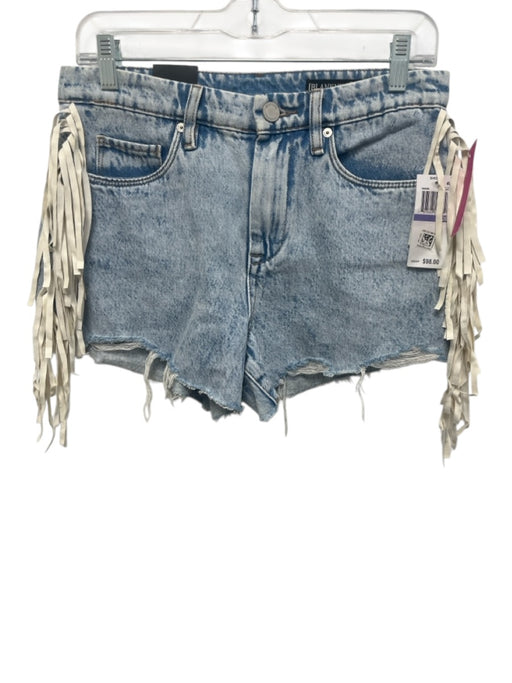 Blank NYC Size 26 Light Wash Cotton Tassels High Rise Frayed Shorts Light Wash / 26