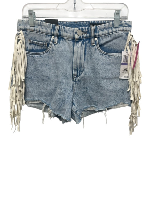 Blank NYC Size 26 Light Wash Cotton Tassels High Rise Frayed Shorts Light Wash / 26