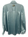 Daily Drills Size XS/S Light Blue Polyester Long Sleeve Button Up Silk Feel Top Light Blue / XS/S
