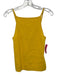 COS Size S Yellow Viscose & Polyamide Tank Ribbed Top Yellow / S
