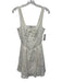 Reformation Size 4 White Linen Sleeveless Knee Length pleats Back Zip Dress White / 4
