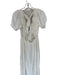 Free People Size XS White Cotton Short Sleeve Lace Detail Back Tie Maxi Dress White / XS