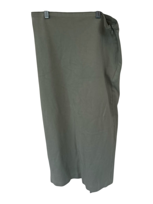 Everlane Size S Sage green Organic Cotton Blend Side Zip Midi Skirt Sage green / S