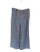 Show Me Your Mumu Size S Blue & White Cotton Blend Side Zip Checkered Pants Blue & White / S