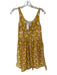 Boden Size 6 Yellow & White Cotton Sleeveless Flowers Back Zip Dress Yellow & White / 6