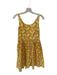 Boden Size 6 Yellow & White Cotton Sleeveless Flowers Back Zip Dress Yellow & White / 6
