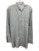 Giorgio Armani Size 15.5 Gray & White Cotton Striped Button Up Long Sleeve Shirt Gray & White / 15.5