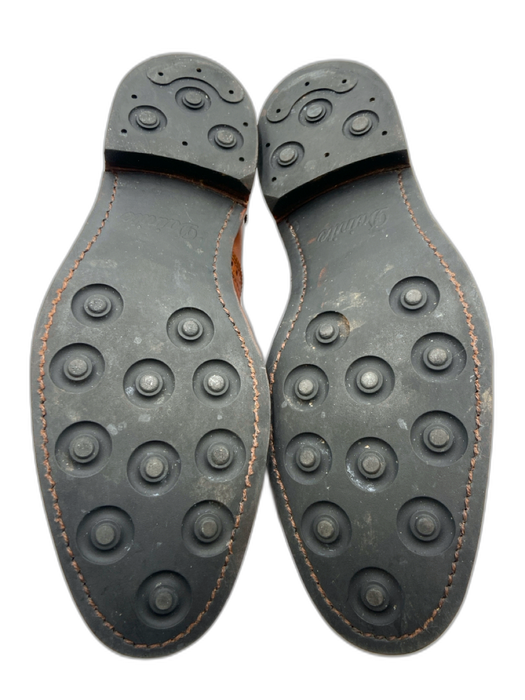 Allen Edmonds Shoe Size 10 Brown Leather Broguing Dress Men's Shoes Brown / 10