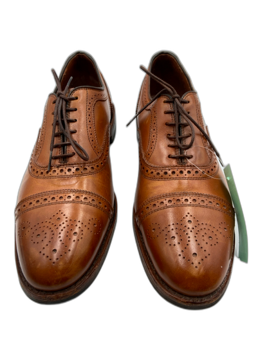Allen Edmonds Shoe Size 10 Brown Leather Broguing Dress Men's Shoes Brown / 10