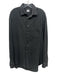 Armani Size M Faded Black Cotton Cordouroy Button Up Men's Long Sleeve Shirt Faded Black / M