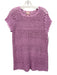 Show Me Your Mumu Size XS Purple Acrylic Open Knit Sleeveless Scallop Edge Top Purple / XS