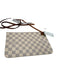 Louis Vuitton White, Brown, Gray Leather Damier Shoulder Strap Neverfull Bag White, Brown, Gray / L