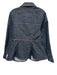 Pilcro Size S Dark Wash Cotton & Polyester Puff Sleeves Contrast Stitch Jacket Dark Wash / S