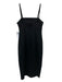 Avenue Montaigne Size 6 Black Viscose Blend Spaghetti Strap Sleeveless Dress Black / 6