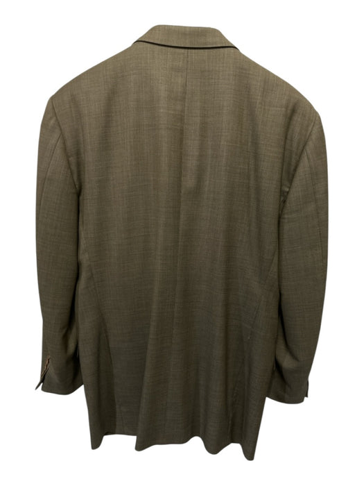 Canali Tan Wool Solid 2 Button Men's Suit Tan / 54