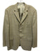 Burberry Tan Wool Blend Windowpane 3 button Men's Blazer Tan / 54
