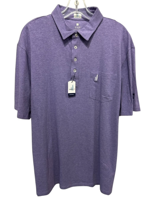 Johnnie O NWT Size XL Purple Cotton Blend Solid Polo Men's Short Sleeve Purple / XL