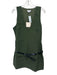 Superdown Size L Green Polyester Sleeveless Belted V Neck Mini Dress Green / L