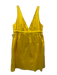 J Crew Size 14 Yellow Polyester & Polyamide Sleeveless V Neck Empire Waist Dress Yellow / 14