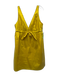 J Crew Size 14 Yellow Polyester & Polyamide Sleeveless V Neck Empire Waist Dress Yellow / 14