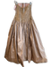 Chris Kole Size 10 Gold & Light Brown No Fabric Tag Strapless Boned Gown Gold & Light Brown / 10