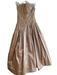 Chris Kole Size 10 Gold & Light Brown No Fabric Tag Strapless Boned Gown Gold & Light Brown / 10