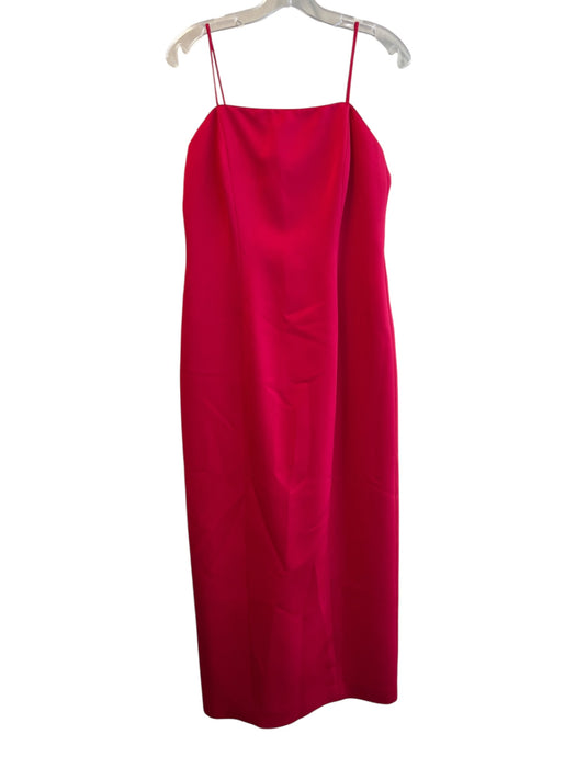 Alex Evenings Size 10P Hot pink Polyester Sleeveless Square Neck Back Zip Gown Hot pink / 10P