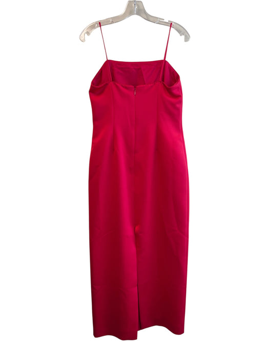 Alex Evenings Size 10P Hot pink Polyester Sleeveless Square Neck Back Zip Gown Hot pink / 10P