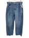 Zara Size 8 Light Wash Cotton Denim Zip Fly Waist Cinch Straight Leg Jeans Light Wash / 8