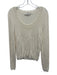 Sea New York Size L Cream Extra fine merino wool Long Sleeve Scoop Neck Sweater Cream / L