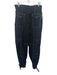 Ganni Size 40 Black & White Viscose & Polyester Drawstring Waist Cargo Pants Black & White / 40
