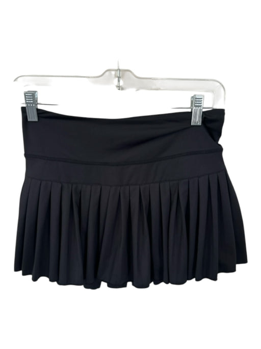 Goldhinge Size M Black Waist Band Pleated Athletic Skort Black / M