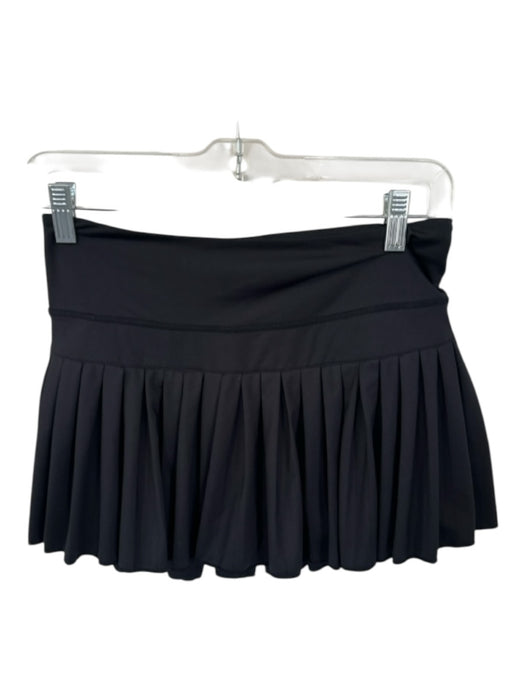 Goldhinge Size M Black Waist Band Pleated Athletic Skort Black / M