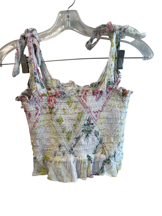 Love Shack Fancy Size XS White & Multi Cotton Tie Straps Tye Dye Skirt Set White & Multi / XS