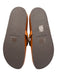 Tory Burch Shoe Size 9 Tan Brown Leather Upper Gold Tone Details Logo Sandals Tan Brown / 9