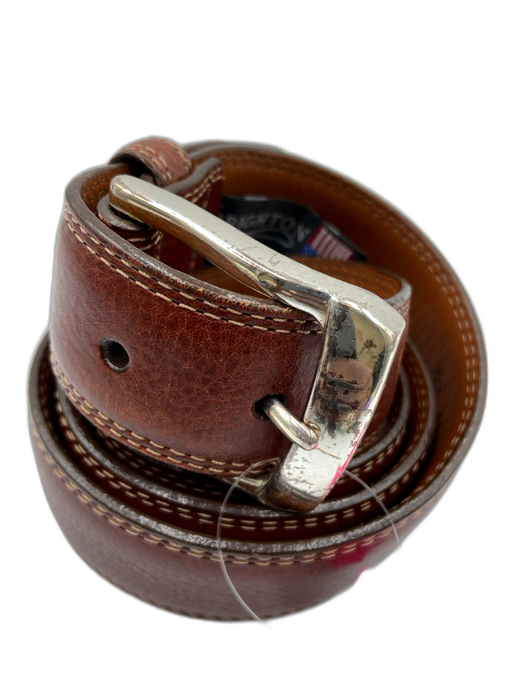 Brighton Great Condition Brown Leather Solid Men's Belt Brown