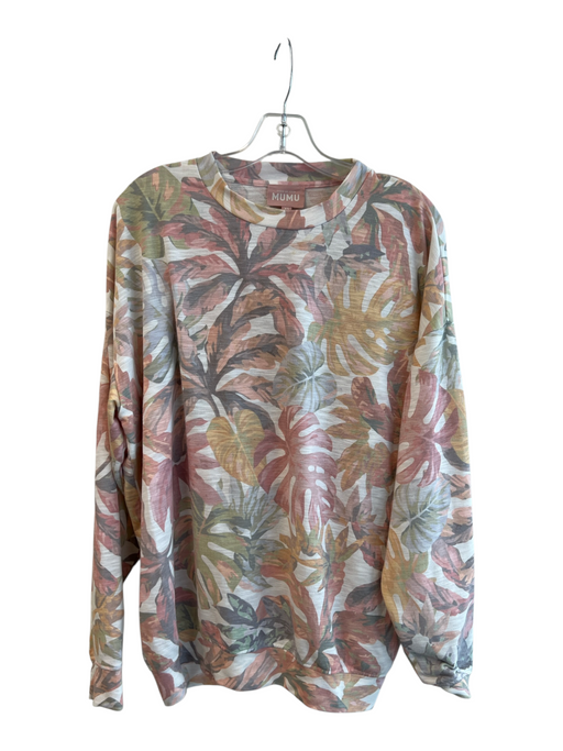 Show Me Your Mumu Size XS Pink & Multi Polyester Waist Tie Long Sleeve Short Set Pink & Multi / XS