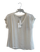 Joie Size XS White Silk Short Sleeve Sheer V Neck Top White / XS