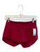 Lululemon Size 2 Burgundy Nylon Elastic Waist solid color Back Zip Shorts Burgundy / 2