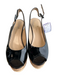 Clorinda Antinori Shoe Size 35 Black Manmade Material Cork Peep Toe Wedge Shoes Black / 35