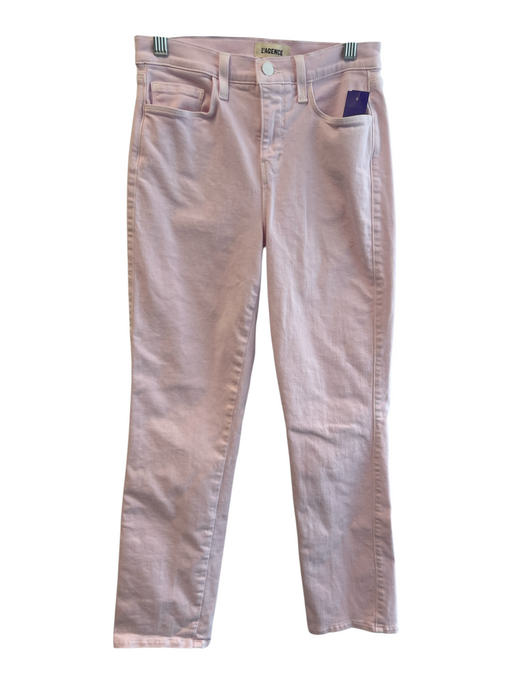 L'agence Size 25 Pastel Pink Cotton Blend Low Rise Zip Fly 5 Pocket Jeans Pastel Pink / 25