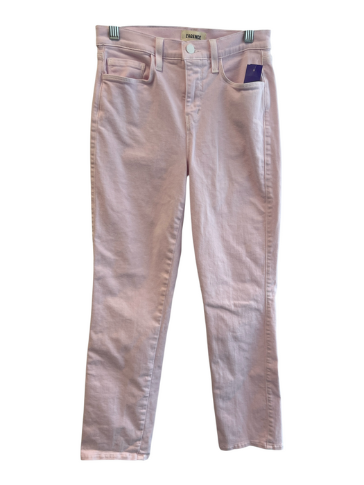 L'agence Size 25 Pastel Pink Cotton Blend Low Rise Zip Fly 5 Pocket Jeans Pastel Pink / 25