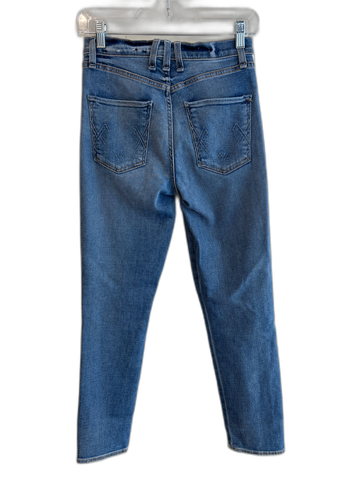 McGuire Size 25 Medium Wash Cotton High Rise Rainbow Detail Zip Fly Jeans Medium Wash / 25