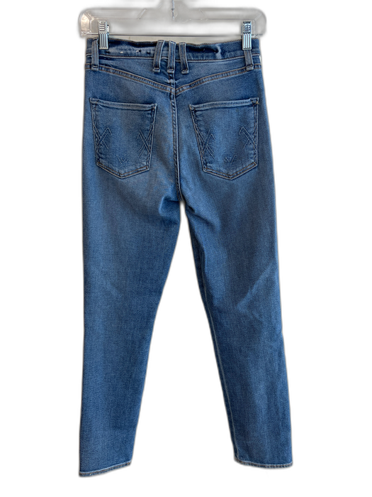 McGuire Size 25 Medium Wash Cotton High Rise Rainbow Detail Zip Fly Jeans Medium Wash / 25