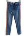 McGuire Size 25 Medium Wash Cotton High Rise Rainbow Detail Zip Fly Jeans Medium Wash / 25